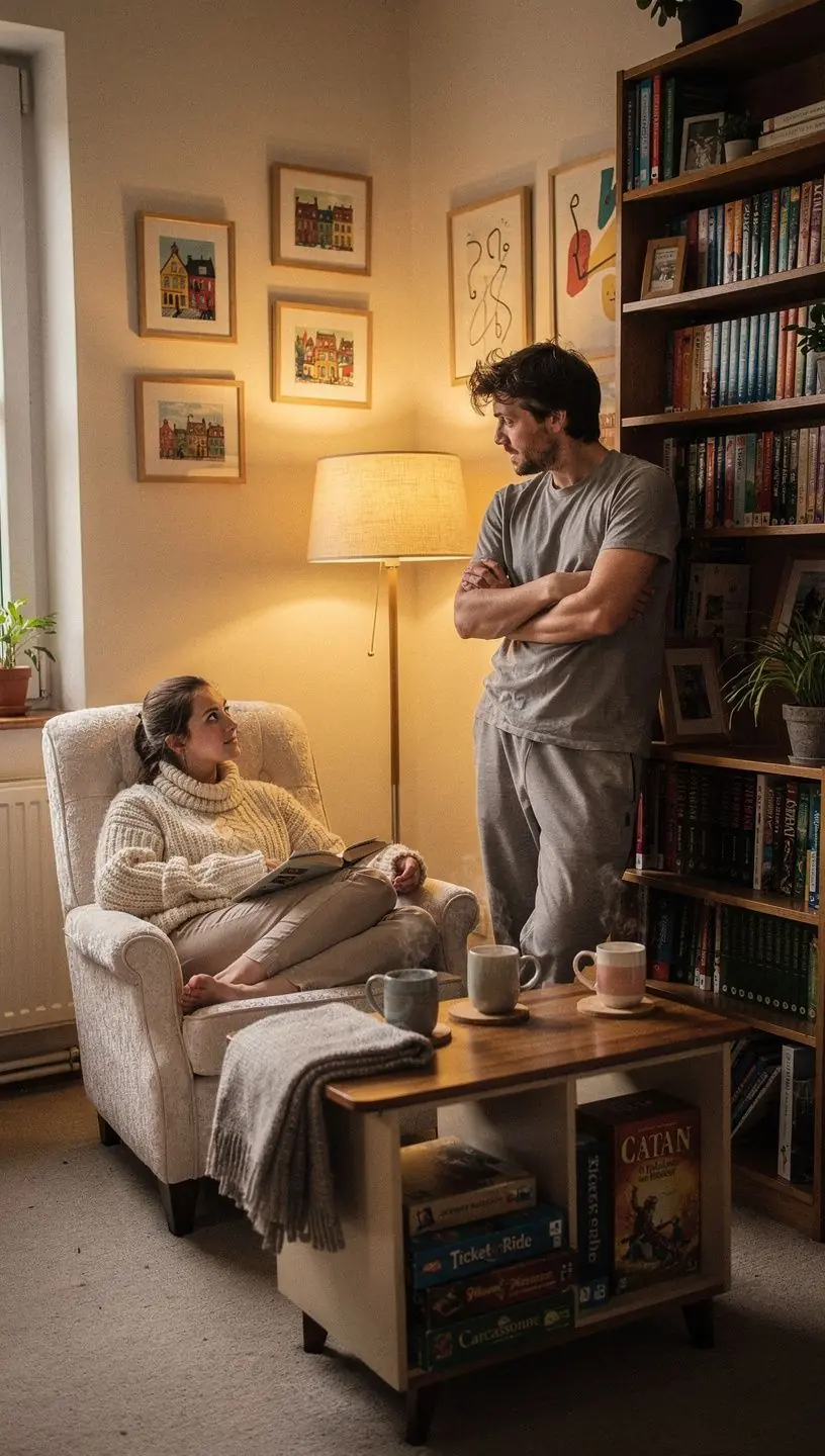 Kompaktne elutuba, kus on nutikad hoiulahendused ja soe valgustus.